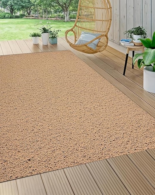 Blue yoga mat outdoor